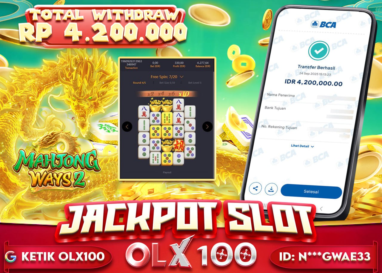 N***GWAE33 JACKPOT MAHJONG WAYS 2 Rp 4.200.000 - LUNAS