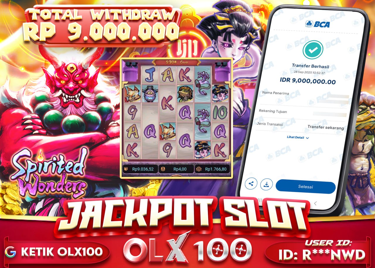 R***NWD JACKPOT SPIRITED WONDERS Rp 9.000.000 - LUNAS