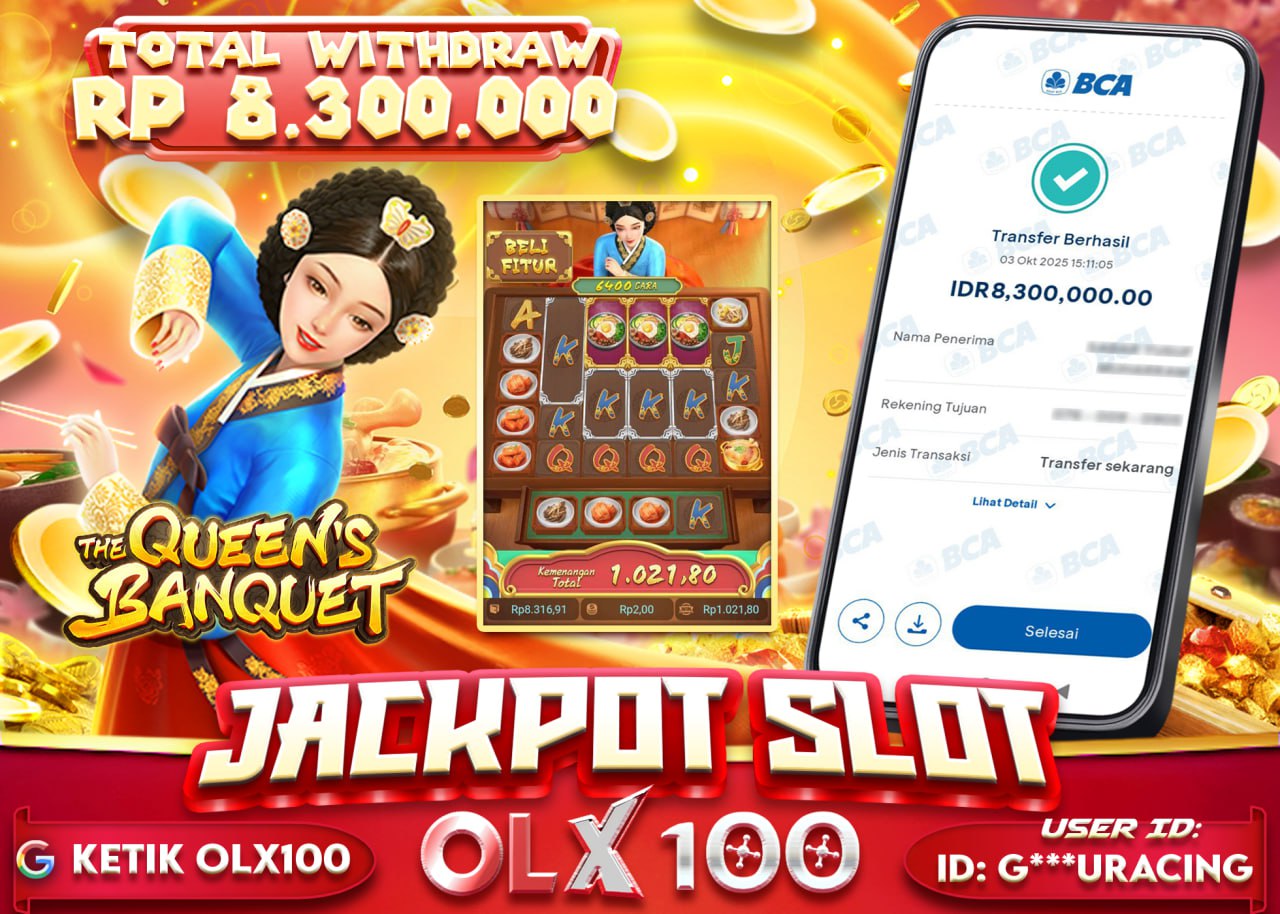 G***URACING JACKPOT THE QUEEN'S BANQUET Rp 8.300.000 - LUNAS